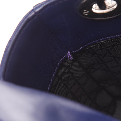 Christian Dior Lambskin Cannage Small Lucky Badges My Lady Dior Navy 12 of 15