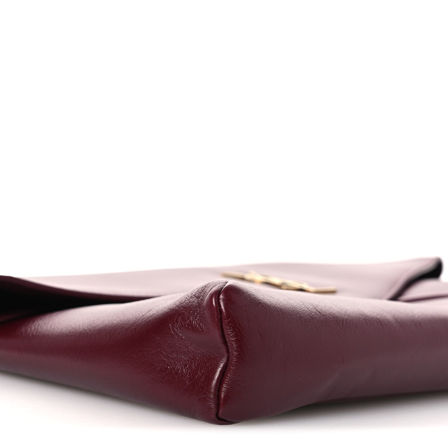 Lambskin Large Cassandre Envelope Pouch Dark Ruby