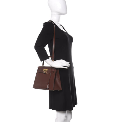 Hermes Courchevel Kelly Sellier 28 Noisette 2 of 15