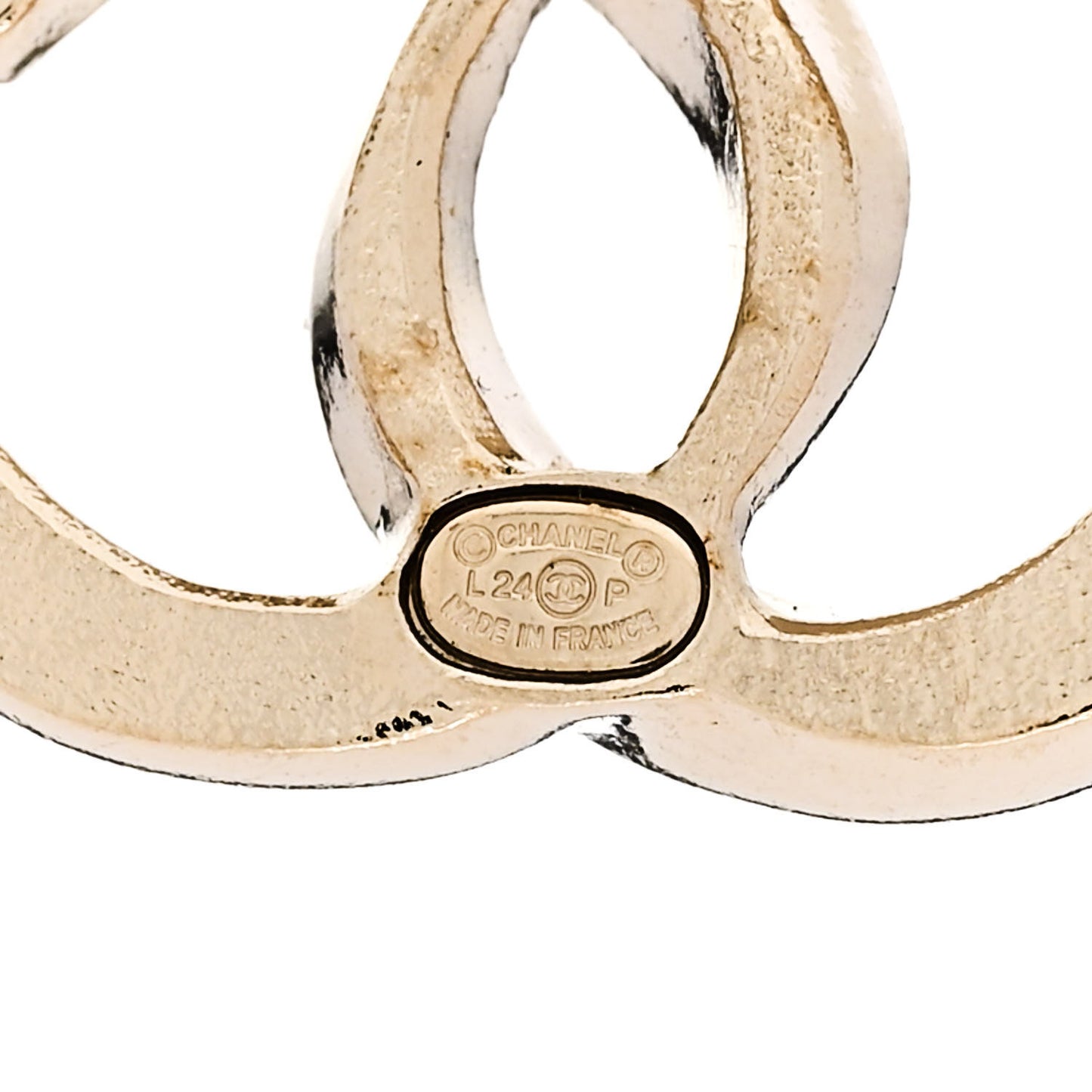 Crystal CC Earrings Gold