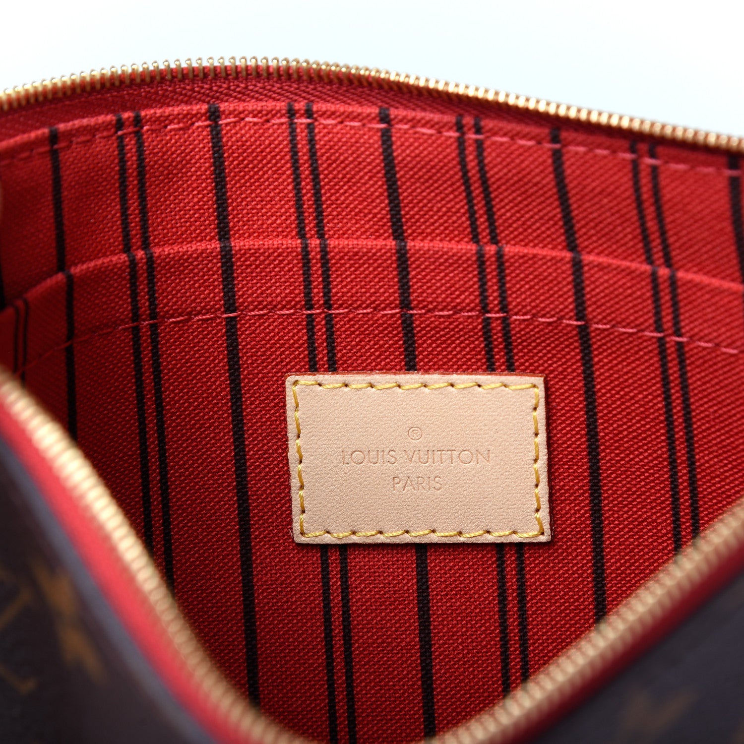 Louis Vuitton Monogram Neverfull MM GM Pochette Cherry 6 of 6