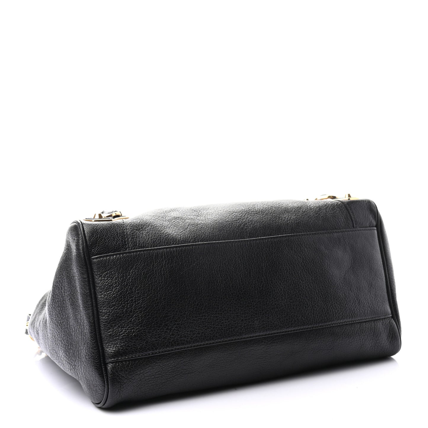 Chevre Gold Metallic Edge Hardware Velo Black