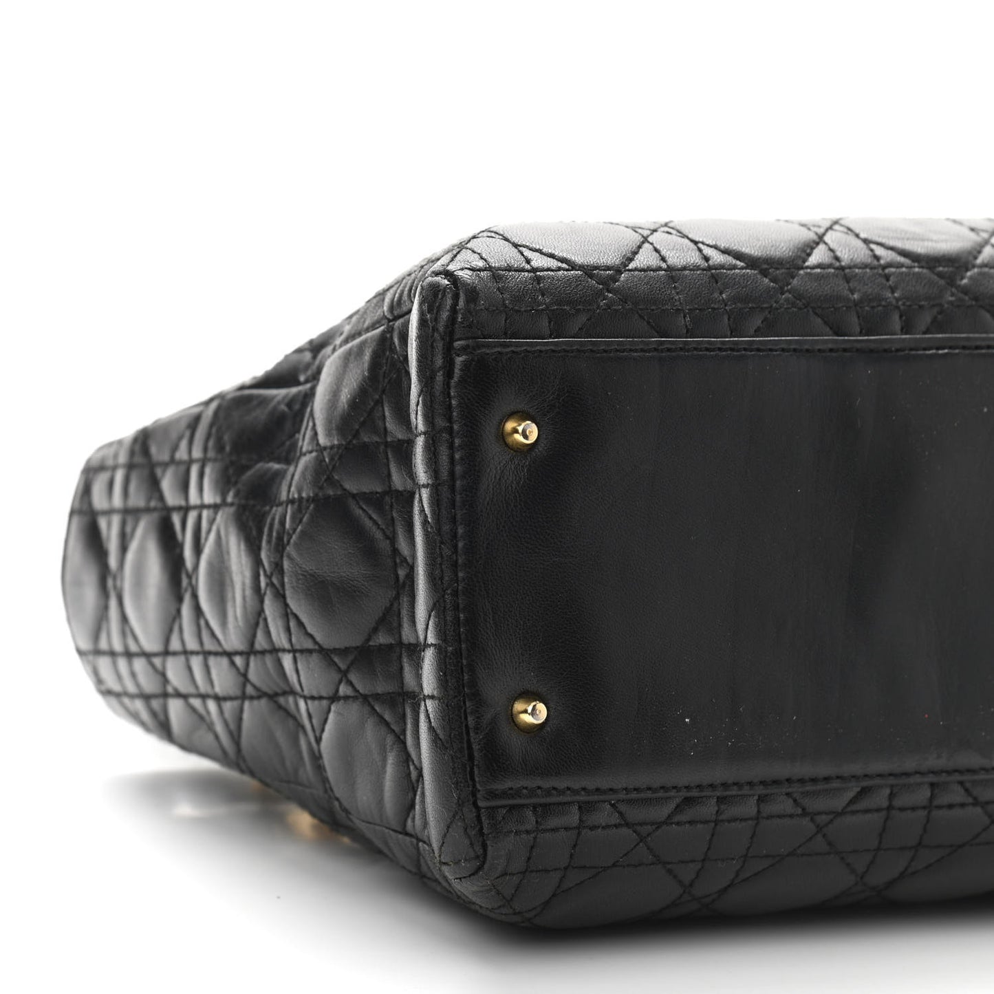 Lambskin Cannage Medium Lady Dior Black