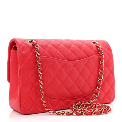 Chanel Caviar Quilted Medium Double Flap Red 3 of 12