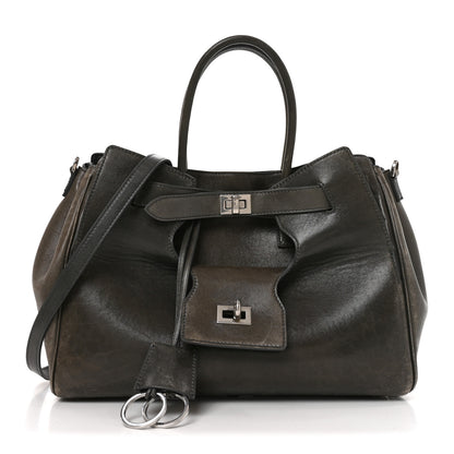 Balenciaga Vegetable Tanned Lambskin Small Bel Air Carry All Bag Grey 1 of 9