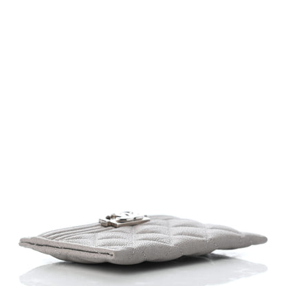 Chanel Caviar Quilted Boy Card Holder Grey 4 of 8