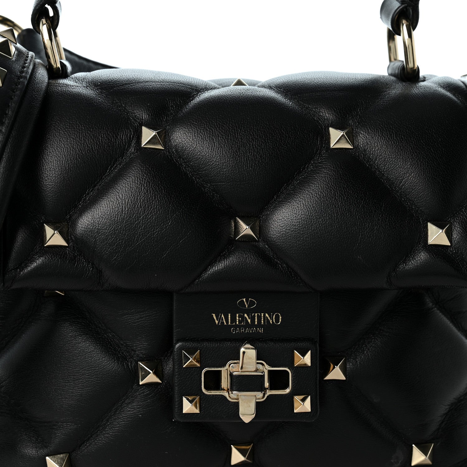 Valentino Garavani Nappa Mini Candystud Top Handle Bag Black 7 of 9