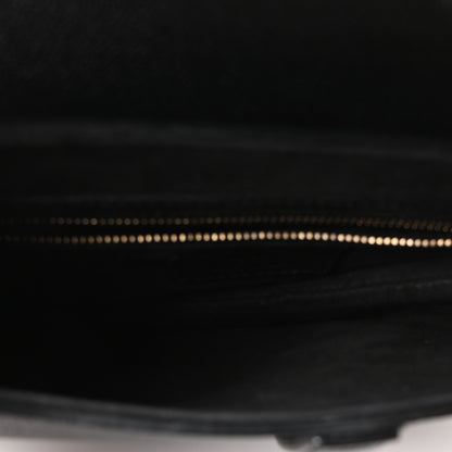 Christian Dior Grained Calfskin Saddle Bag Black 5 of 11