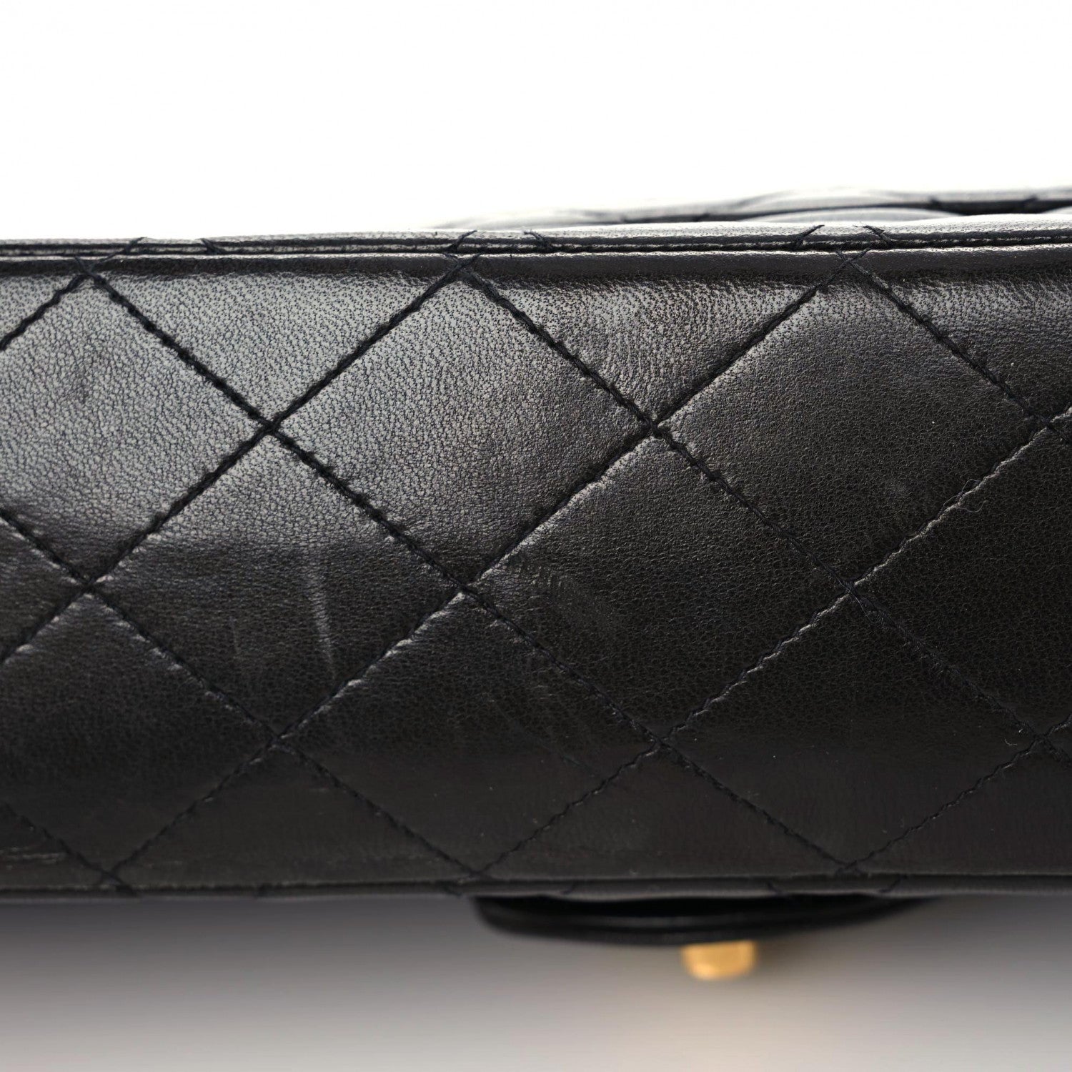 Chanel Lambskin Quilted Medium Double Flap Black 18 of 21