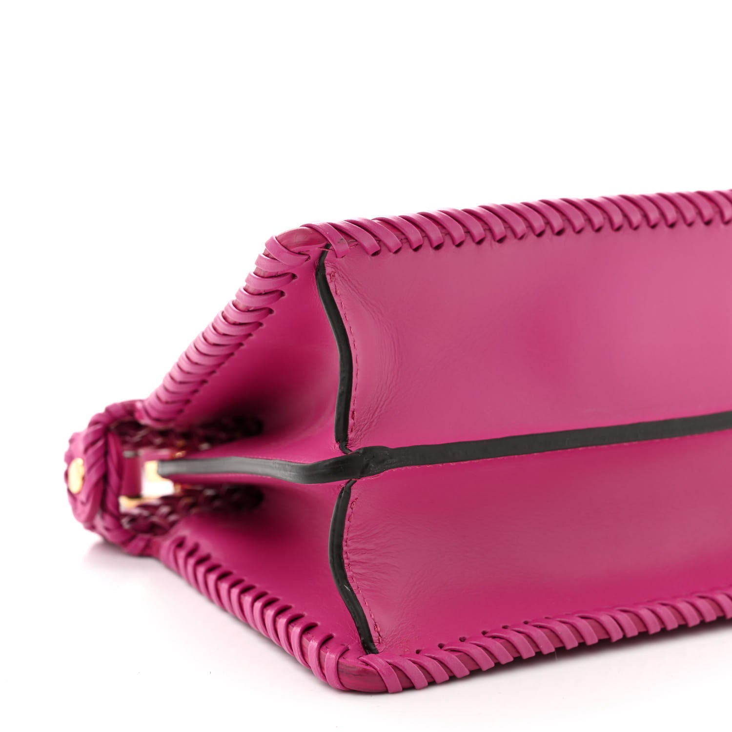 Fendi Vitello King Shiny Nappa Intreccio Petite Peekaboo I SEE U Satchel Ciclamino Pilar 9 of 10