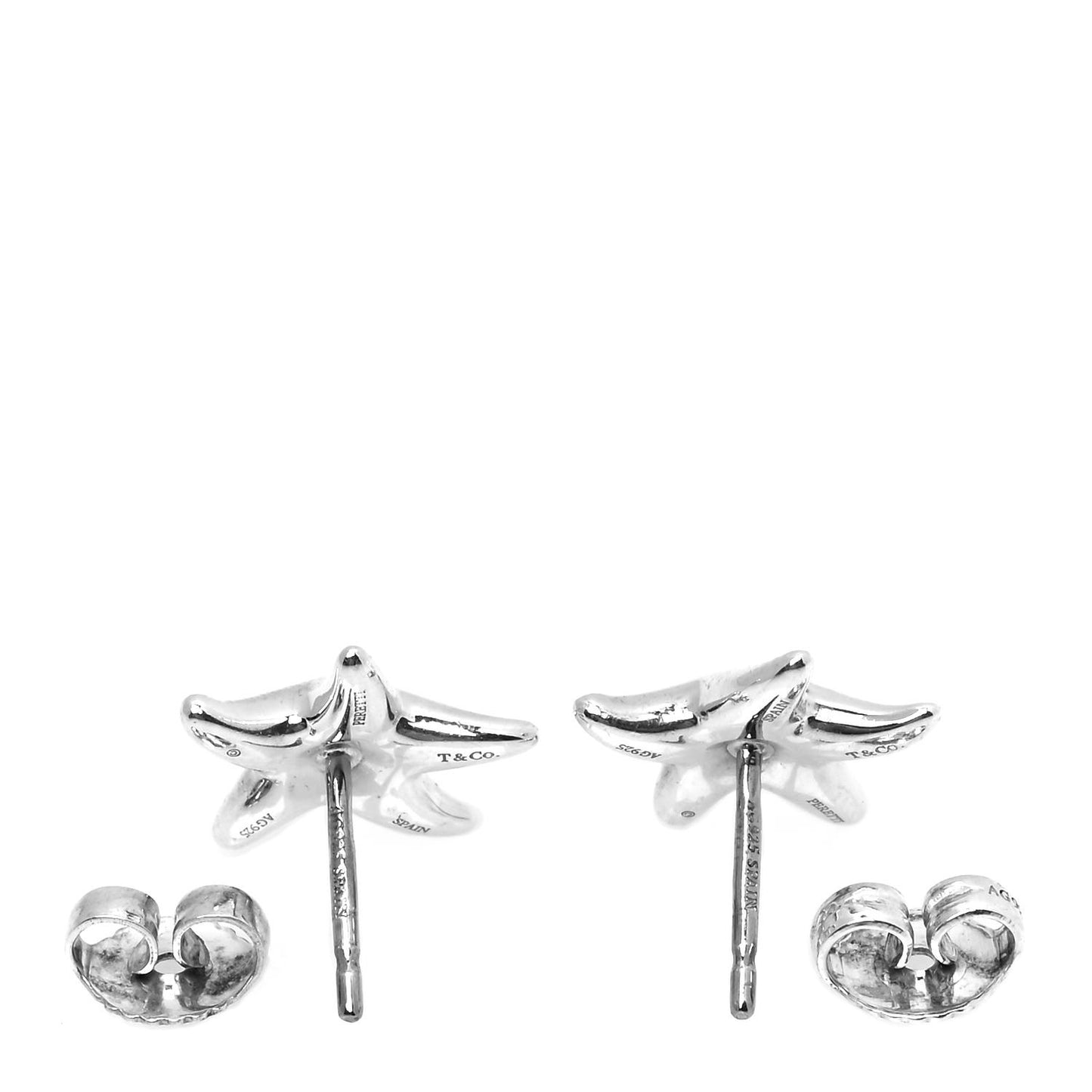 Sterling Silver 12mm Elsa Peretti Starfish Earrings
