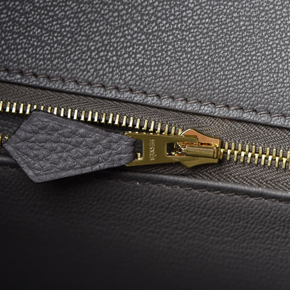 Hermes Togo Birkin 35 Etain 17 of 32