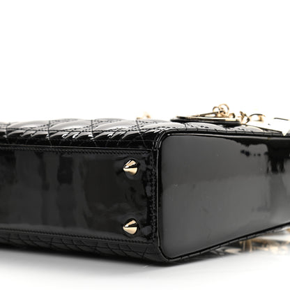Christian Dior Patent Cannage Small Lady Dior Black 10 of 10