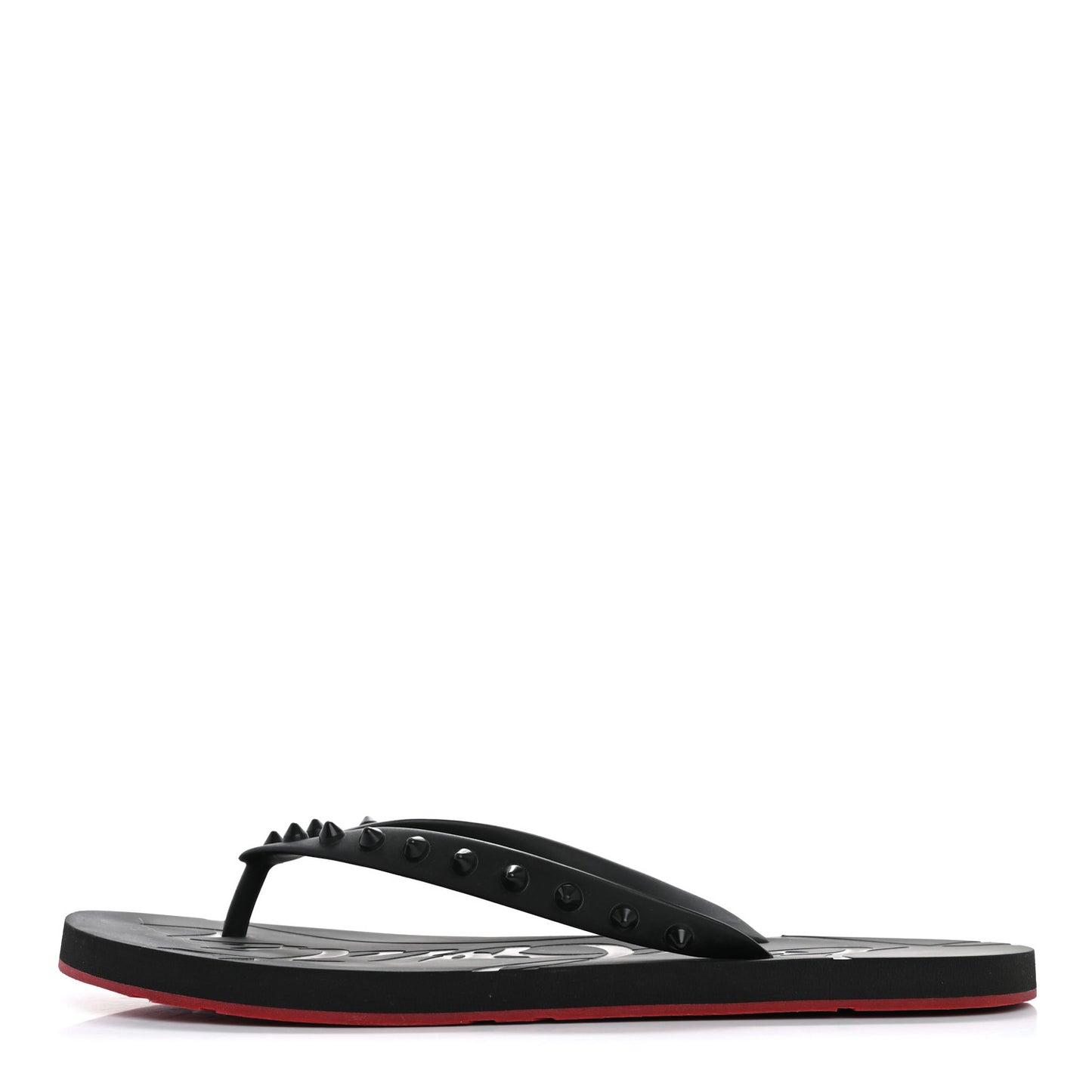 Rubber Spike Loubi Donna Flip Flop 41 Black