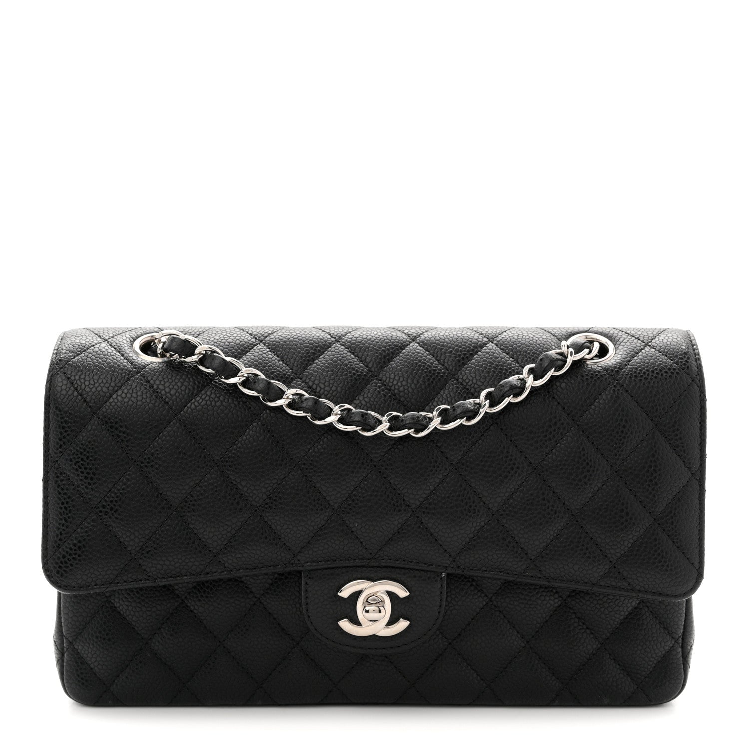 Chanel Caviar Quilted Medium Double Flap Black 1 of 10