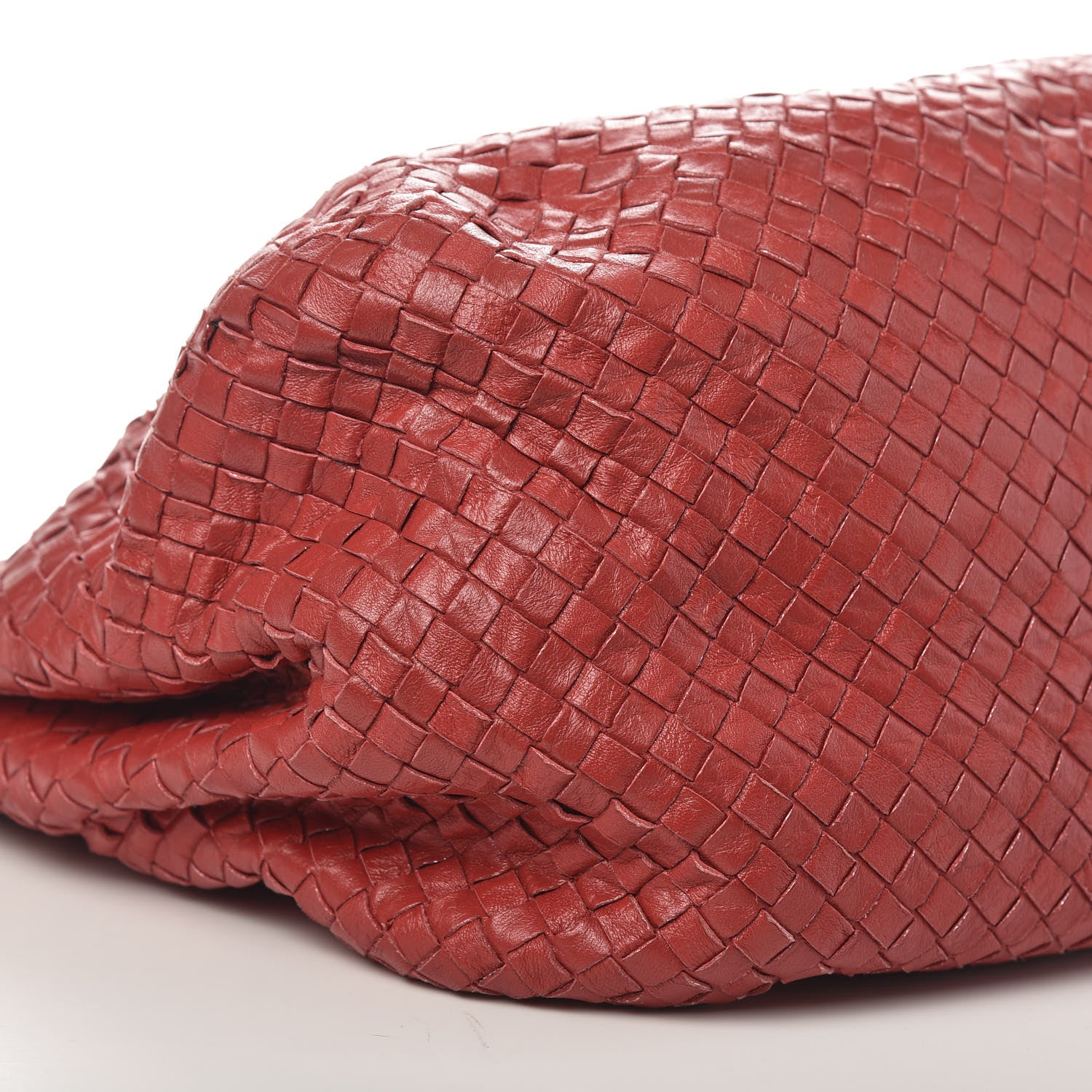Bottega Veneta Memory Nappa Intreccio Tote China Red 10 of 13