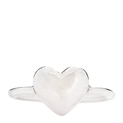 Tiffany Sterling Silver Heart Puff Ring 46 3.75 1 of 4