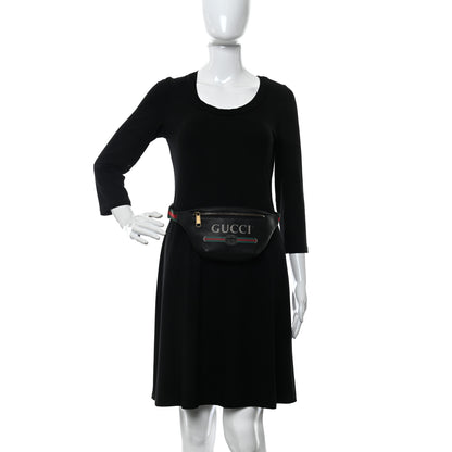 Gucci Grained Calfskin Small Logo Belt Bag Black 2 of 11