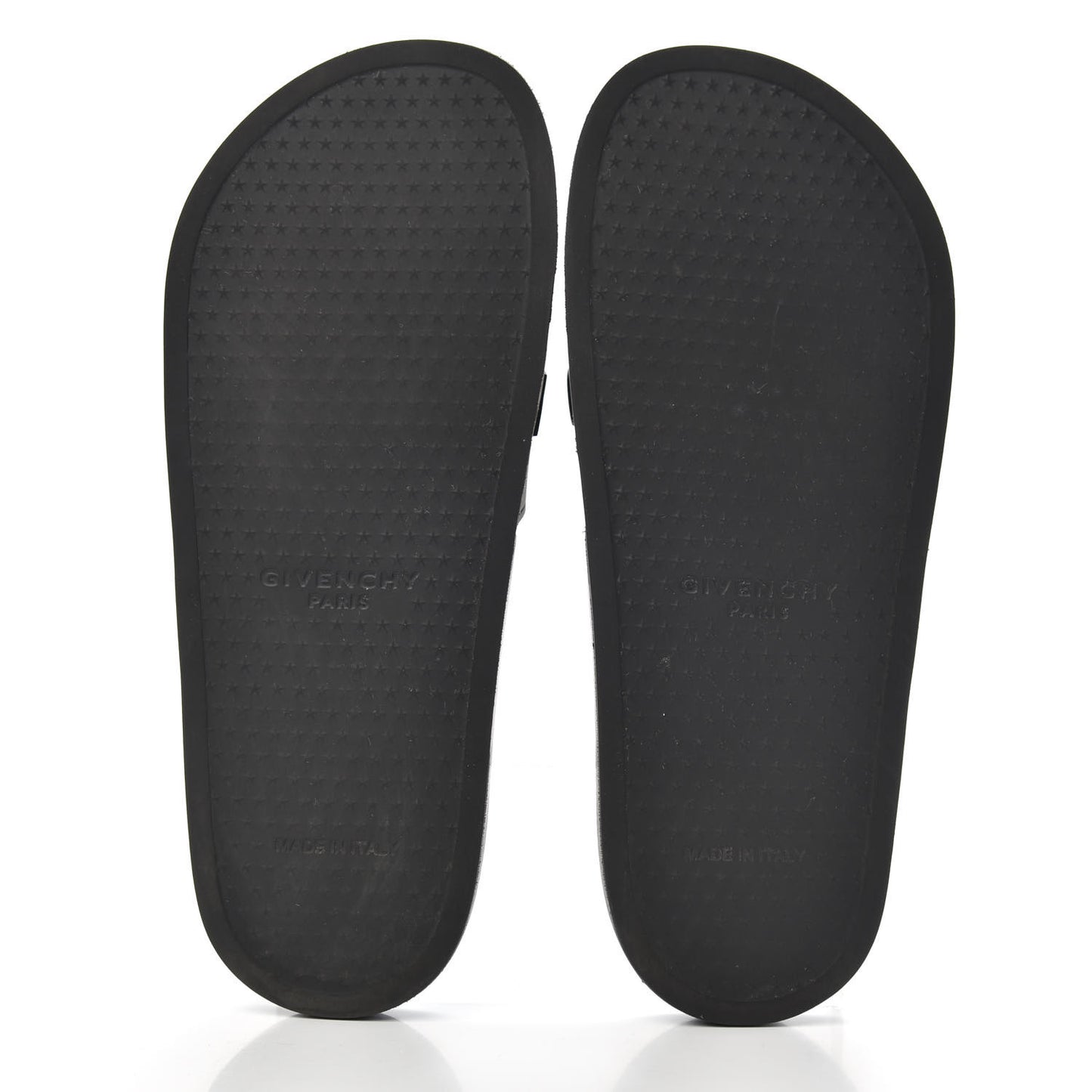 Rubber Logo Pool Slide Sandals 39 Black