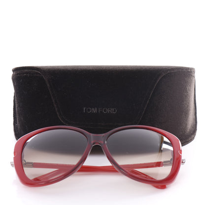 Tom Ford Linda Butterfly Sunglasses TF324 Red 8 of 8
