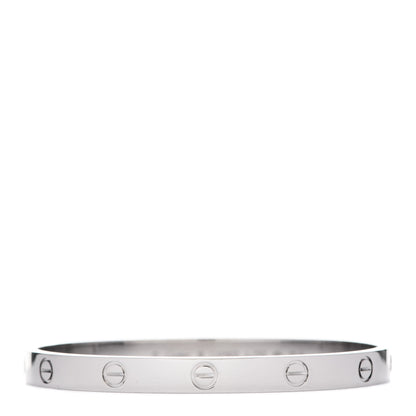 Cartier 18K White Gold LOVE Bracelet 18 1 of 6