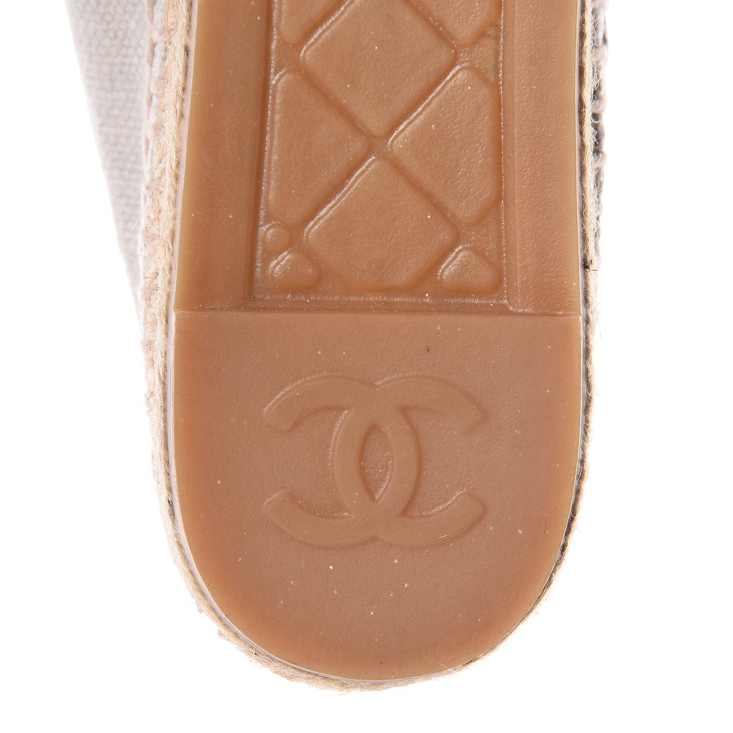 Linen CC Espadrilles 36 Beige Black