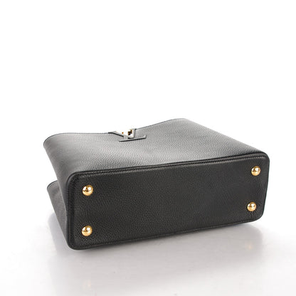 Louis Vuitton Taurillon Capucines PM Black 4 of 7