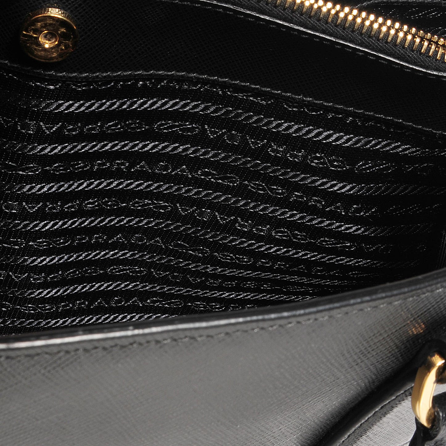 Saffiano Lux Medium Tote Nero Black