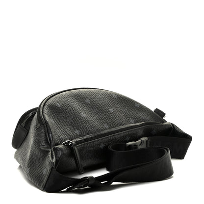 MCM Visetos Medium Belt Bag Black 3 of 10