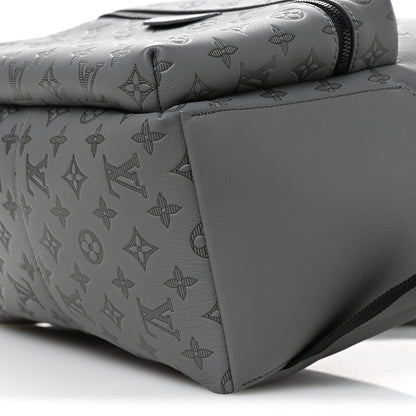 Louis Vuitton Calfskin Monogram Shadow Discovery Backpack Anthracite Gray 9 of 10