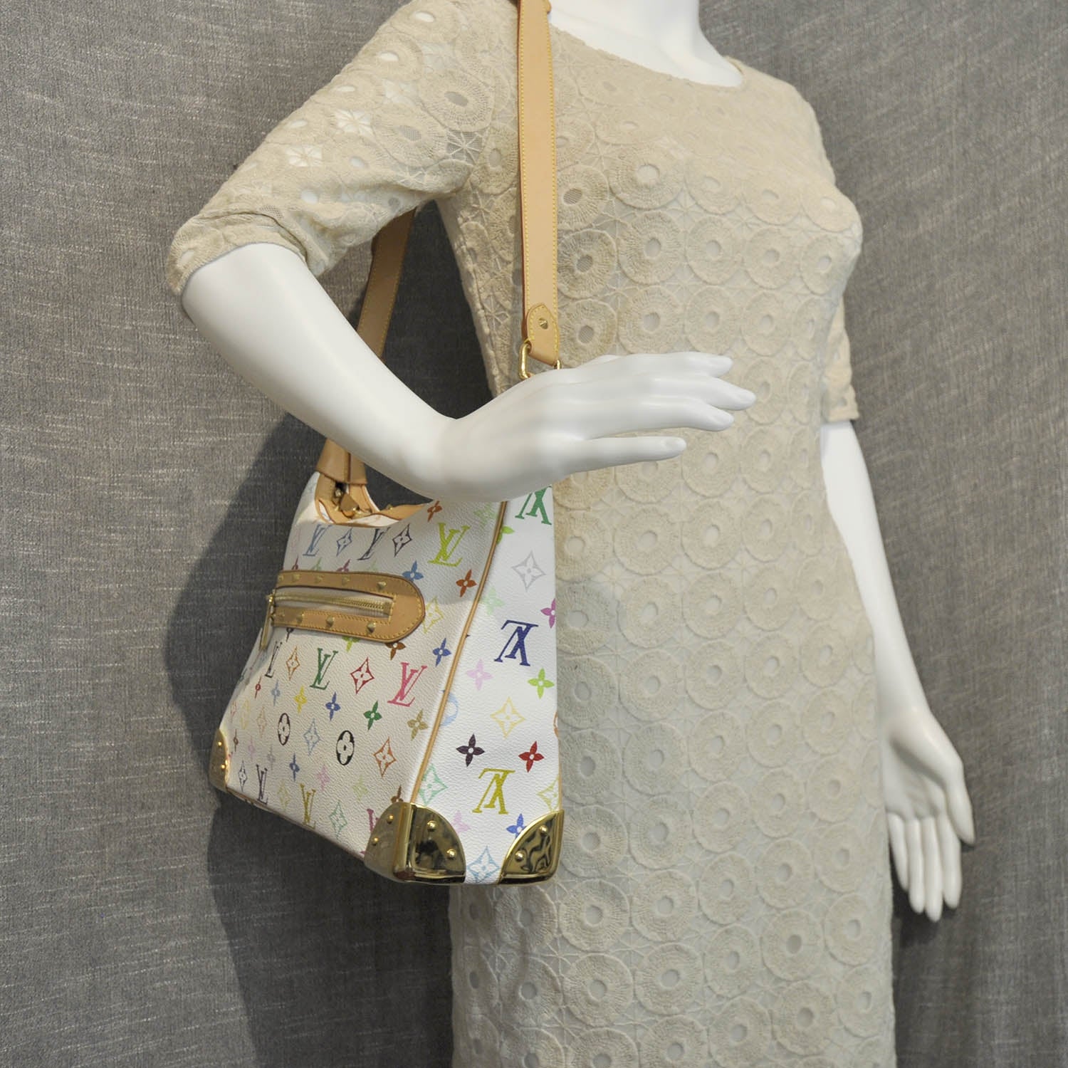 Louis Vuitton Monogram Multicolor Boulogne White 2 of 8
