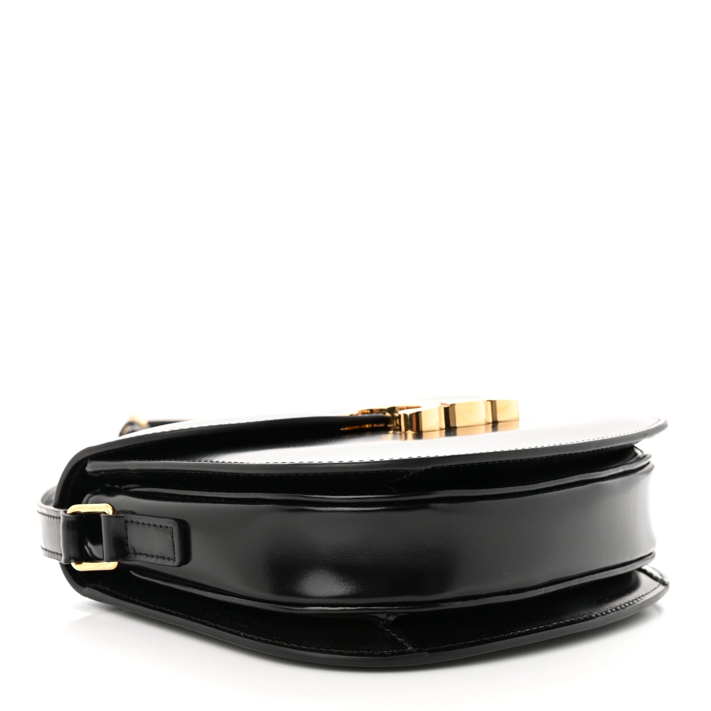 Shiny Calfskin Teen Besace Black