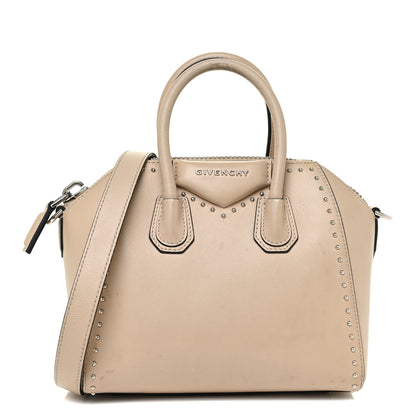 Givenchy Calfskin Mini Studded Antigona Beige Buff 1 of 27