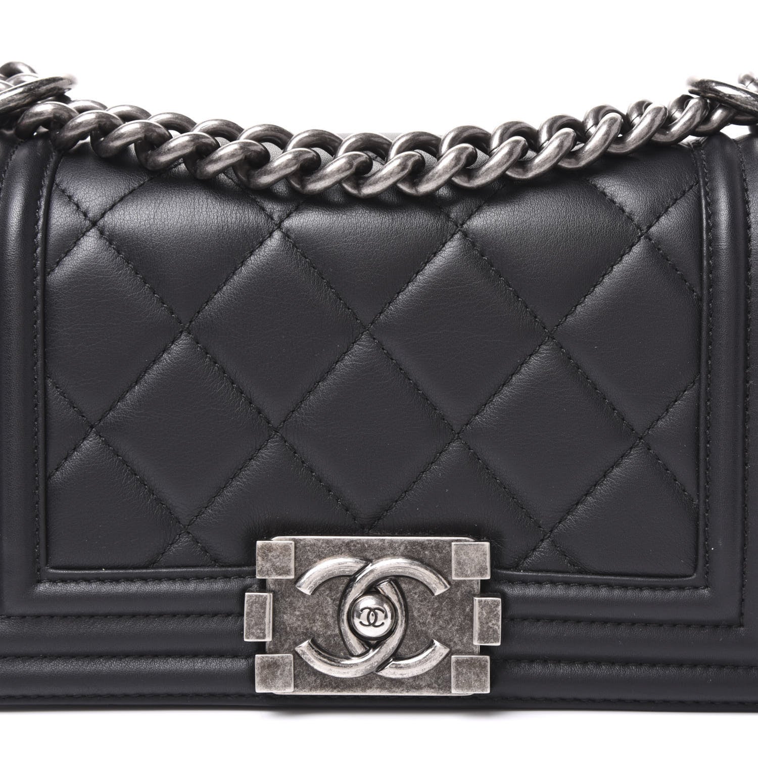 Chanel Calfskin Quilted Small Boy Flap Black 9 of 10