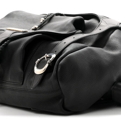 Chrome Hearts Calfskin Cross Patch Feurknee Backpack  Black 8 of 8