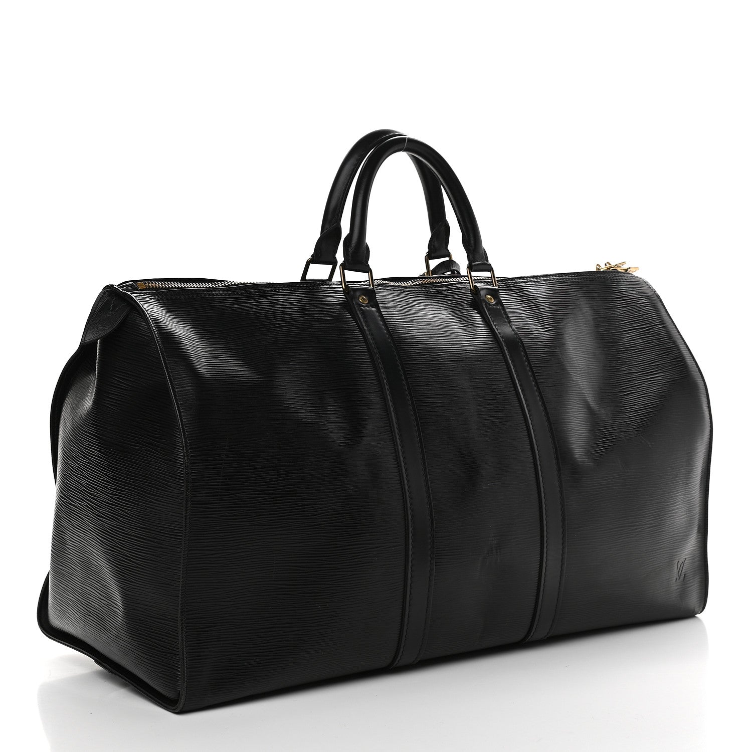 Louis Vuitton Epi Keepall 50 Black 2 of 8