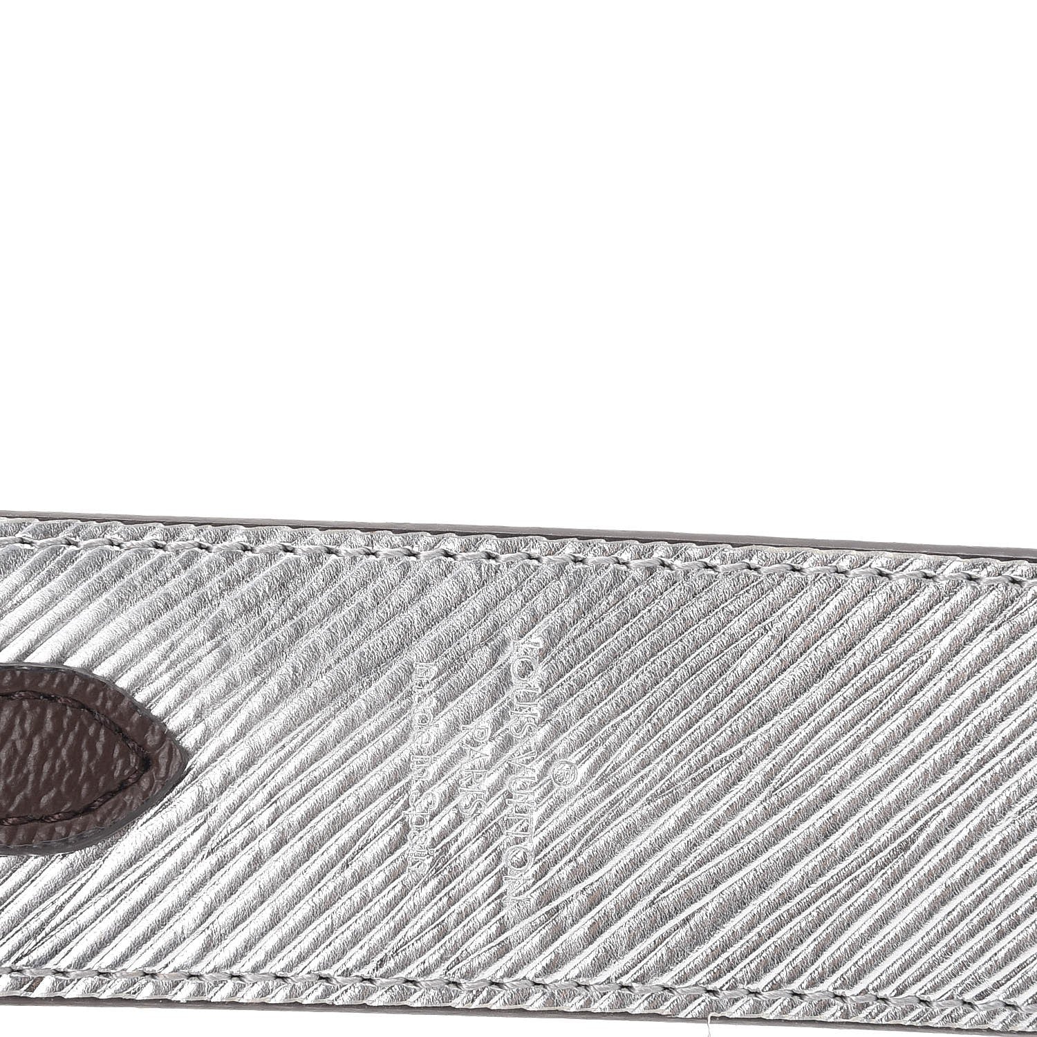 Louis Vuitton Epi Monogram Bandouliere Shoulder Strap Silver 5 of 7