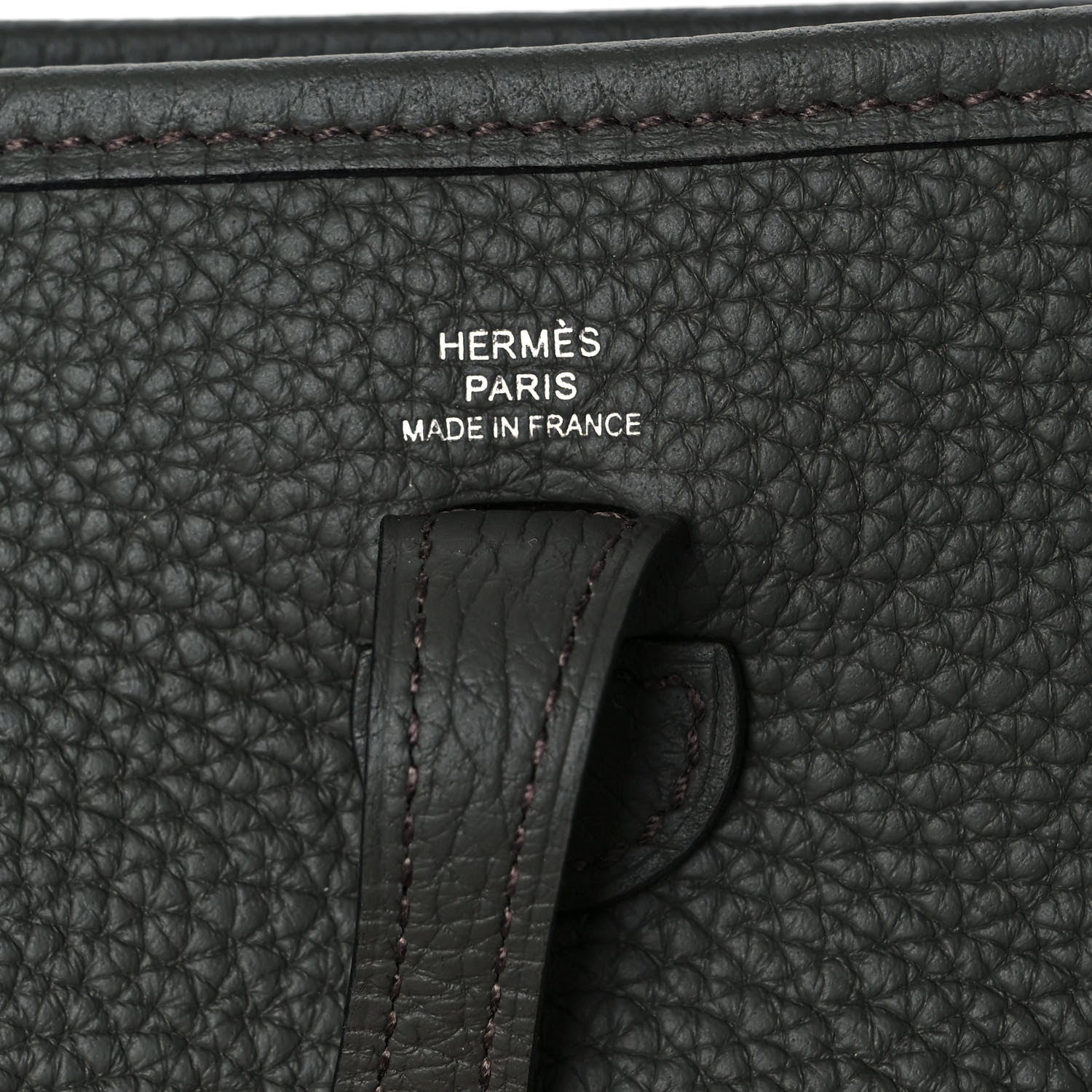 Hermes Taurillon Clemence Evelyne TPM Vert De Gris 6 of 9