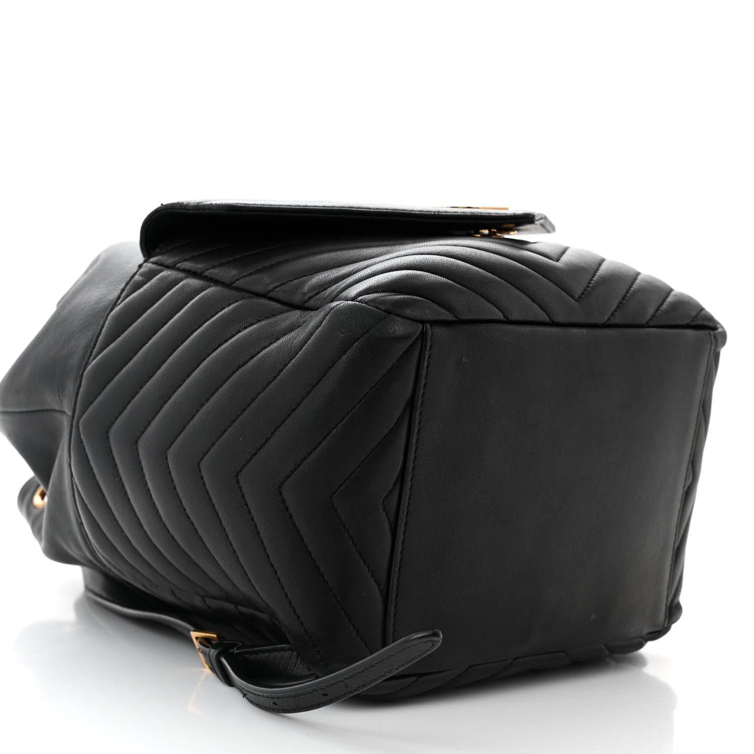 Saint Laurent Lambskin Matelasse Monogram Joe Backpack Black 9 of 11