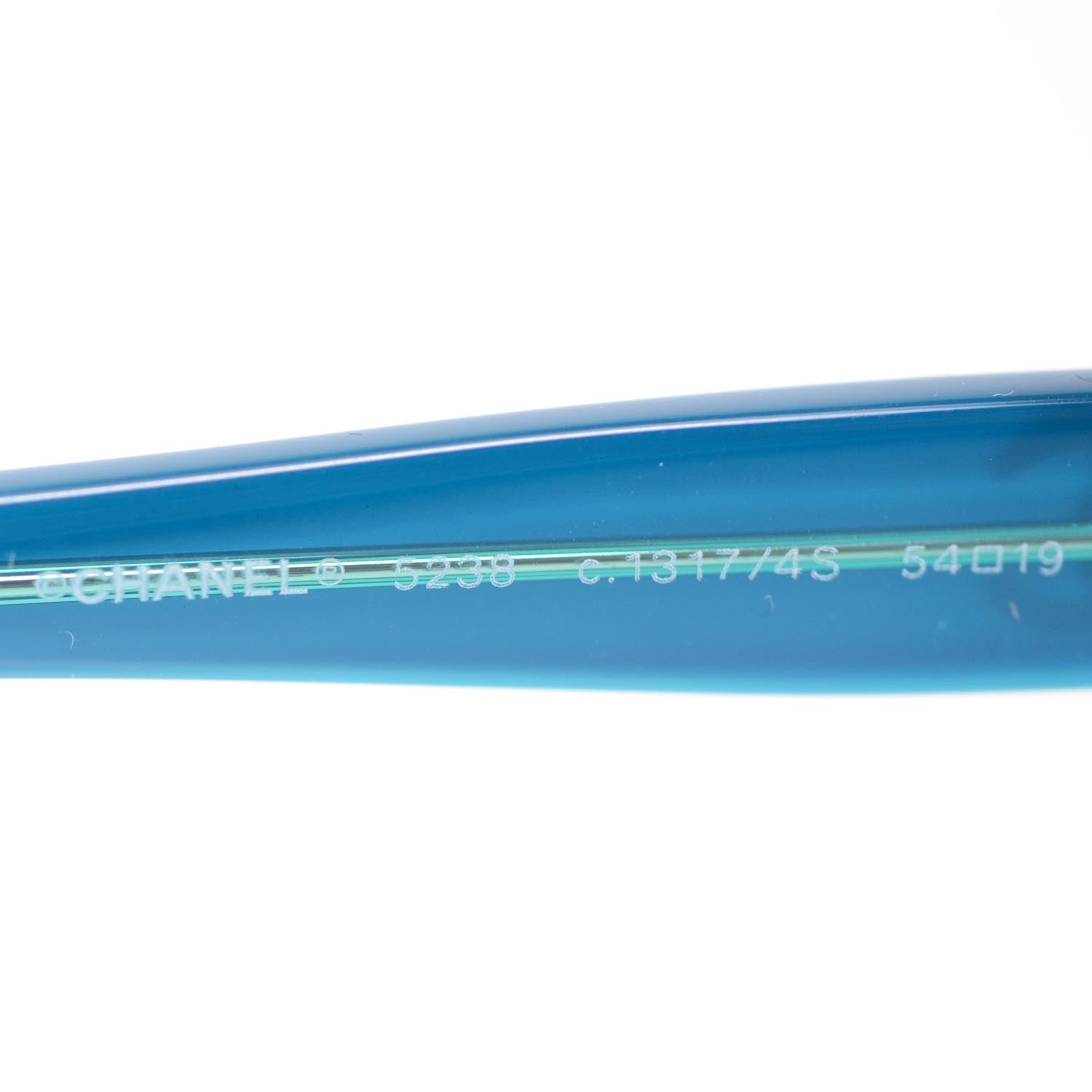Chanel CC Sunglasses 5238 Turquoise 6 of 8