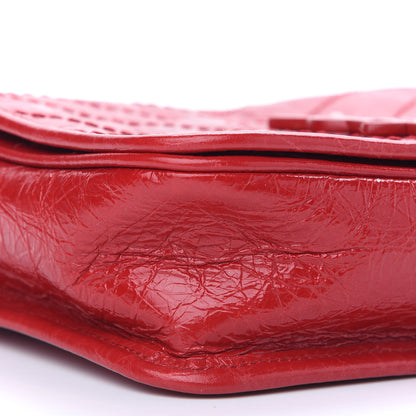 Saint Laurent Crinkled Calfskin Matelasse Monogram Niki Chain Wallet Rouge Eros 8 of 9