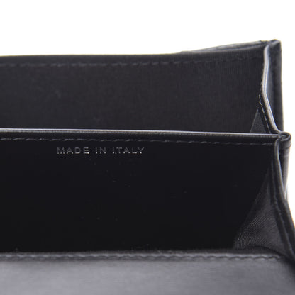 Chanel Distressed Patent Quilted Boy Flap Card Holder Wallet Black 7 of 9