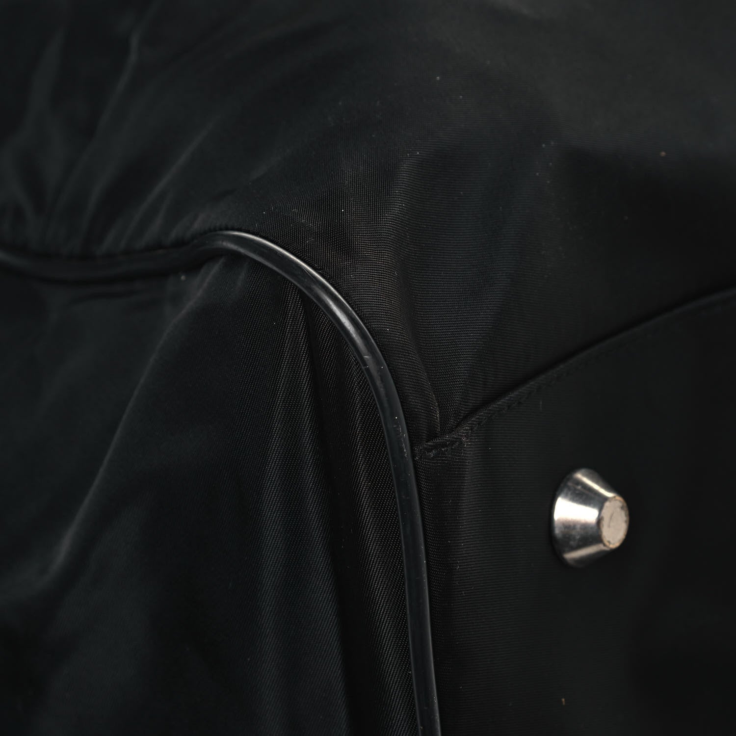 Prada Tessuto Nylon Saffiano Duffle Black 8 of 15