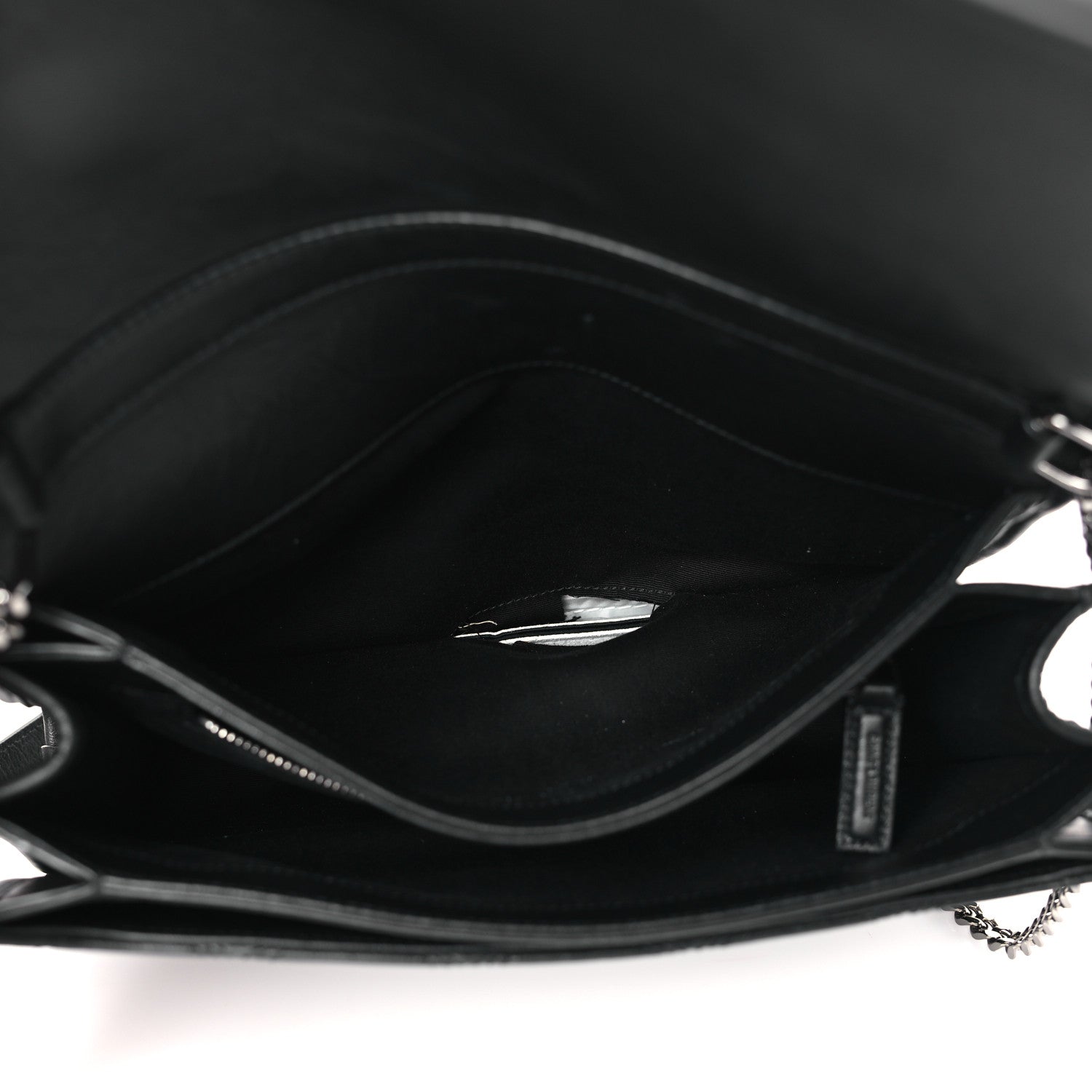 Saint Laurent Lambskin Quilted Small Becky Chain Bag Black 9 of 10