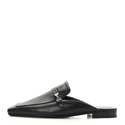 Hermes Goatskin Groupie Mules 39 Black 1 of 9