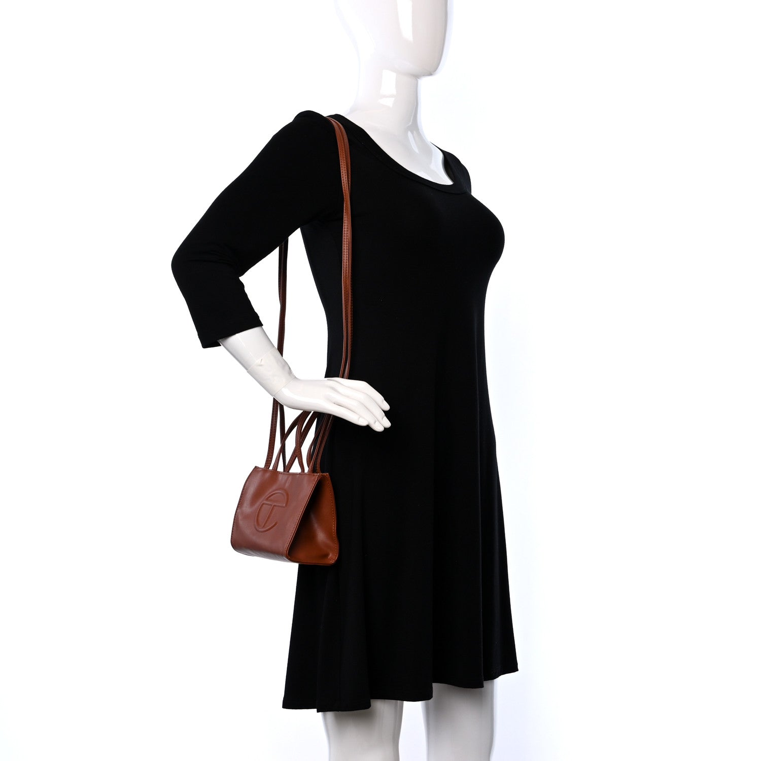 Telfar Vegan Leather Small Shopping Bag Tan 2 of 10