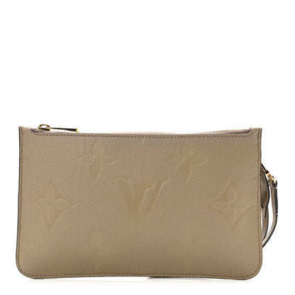 Louis Vuitton Empreinte Monogram Giant Neverfull MM Pochette Tourterelle 1 of 6