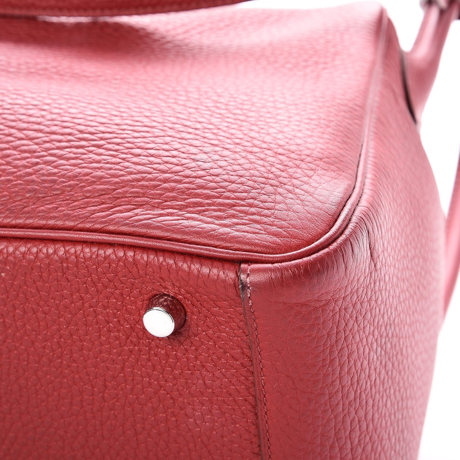 Hermes Taurillon Clemence Lindy 30 Rouge Garance 13 of 13