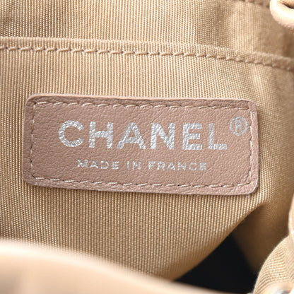 Chanel Lambskin Quilted Small CC Chain Bucket Bag Beige 8 of 11