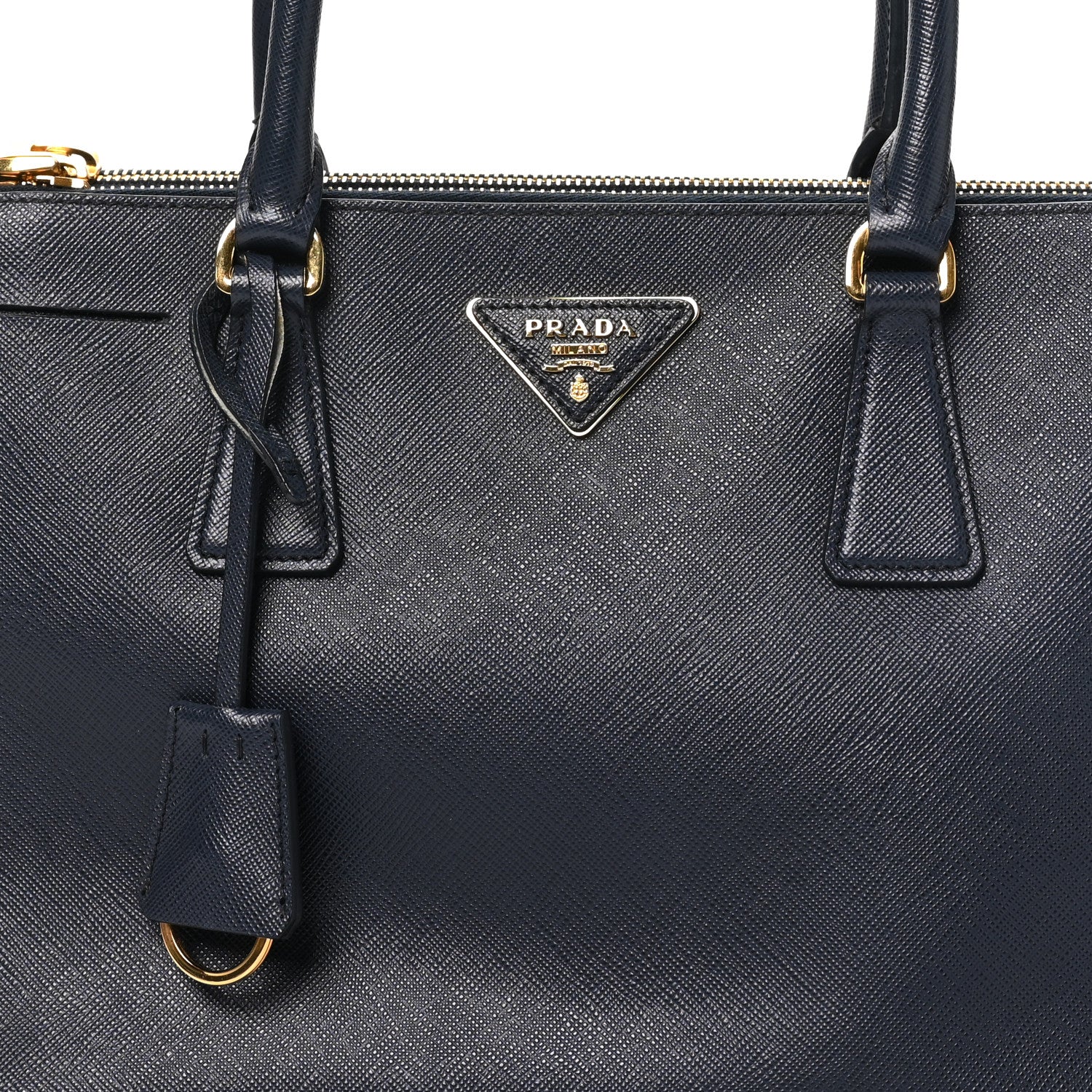 Prada Saffiano Medium Galleria Double Zip Tote Baltico 6 of 8
